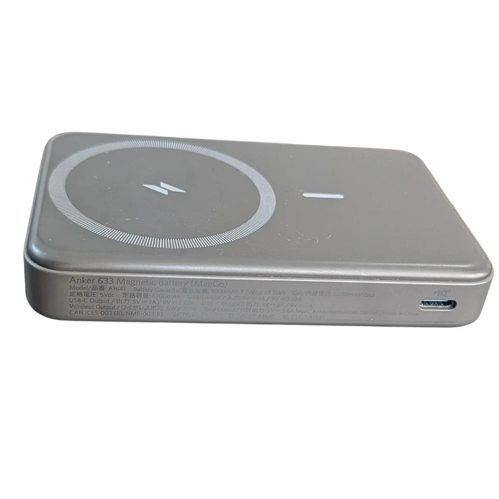 Cc6U Anker 633 MagGo Portable Magnetic Battery Charger 5000mAh for MagSafe Comp.